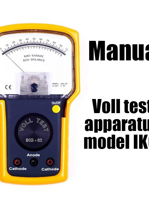 IKG Voll diagnostics device, Instruction manual
